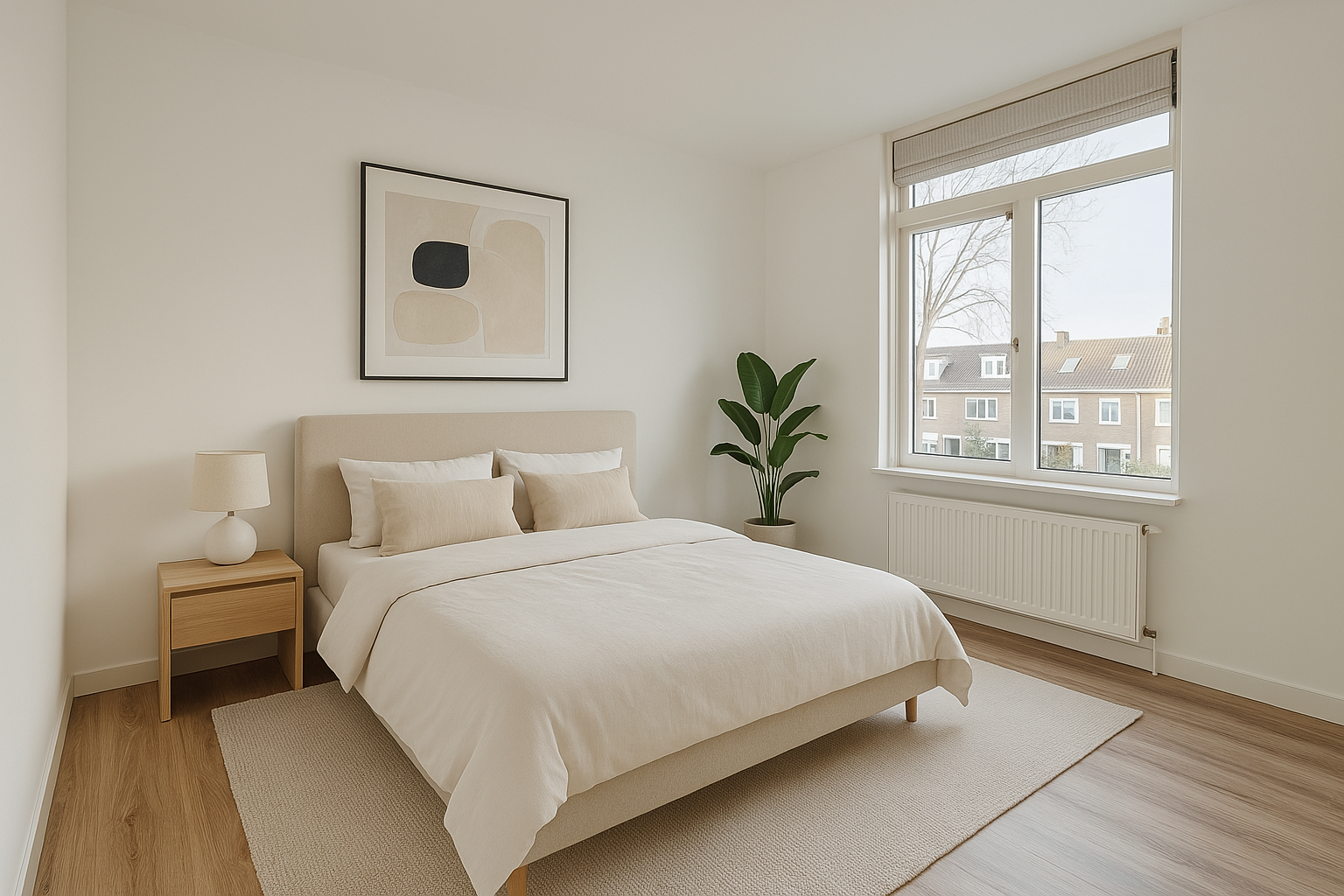 Digitaal ingerichte slaapkamer
